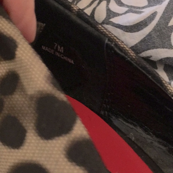 Moda Spana Cheetah Print Peep Toe Heels Sz 7 - Picture 9 of 10